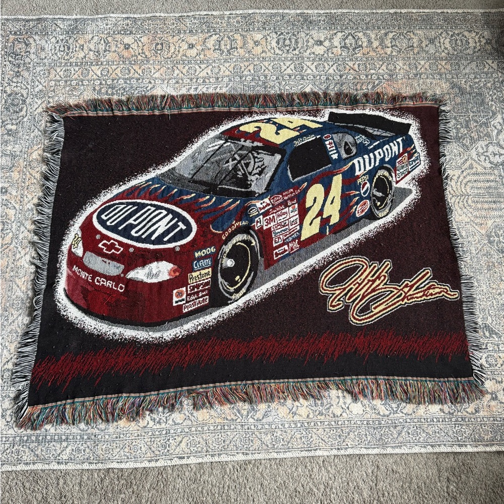 Vintage Jeff Gordon Throw Blanket